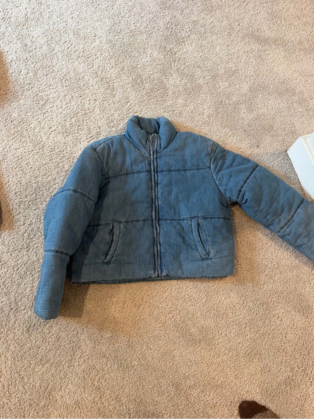 GAP Light Blue Quilted Kids Puffer Jacket